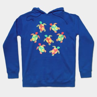 Cute Flower Child Hippy Turtles Hoodie